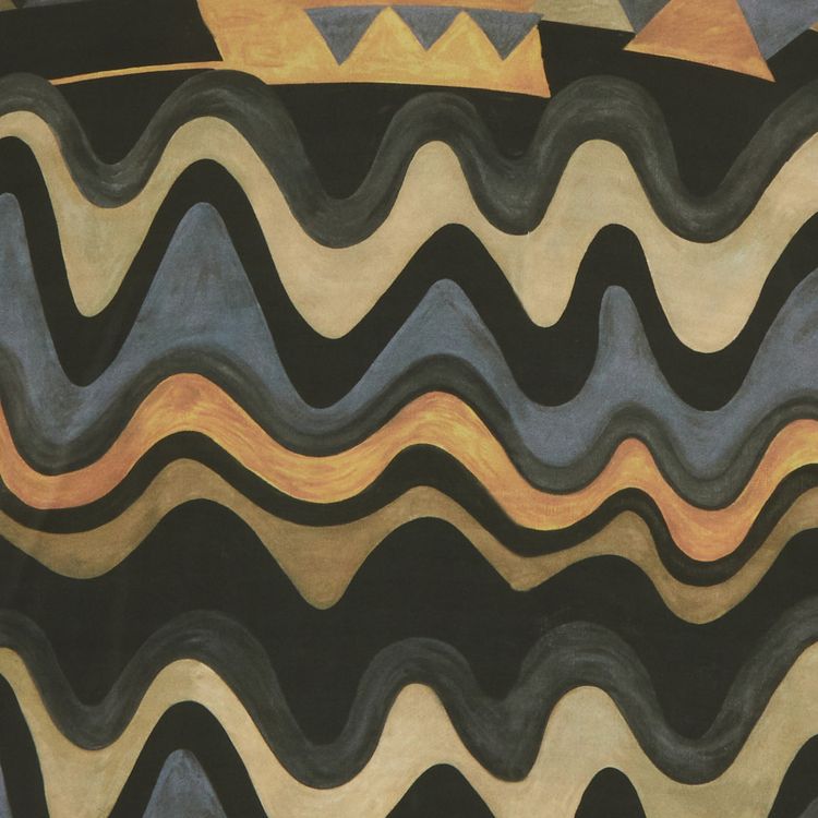 Issey Miyake Long Sleeve Mock Neck Geometric Pattern Layering Shirt Multicolor