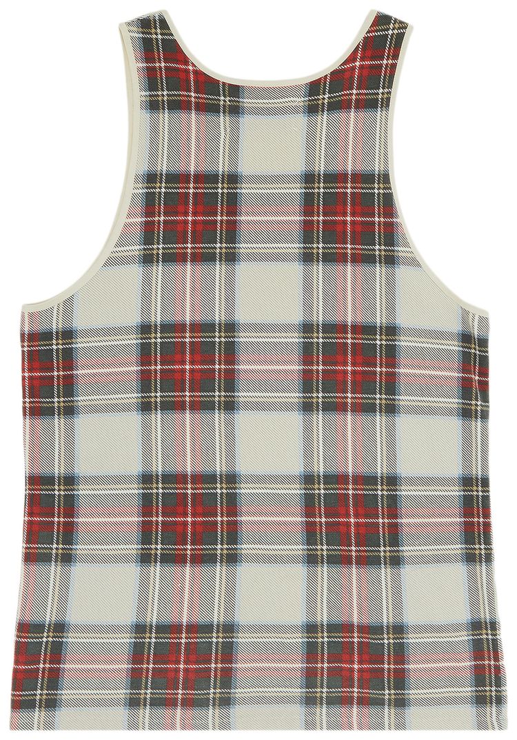 Maison Margiela Tartan Print Sleeveless Top Multicolor
