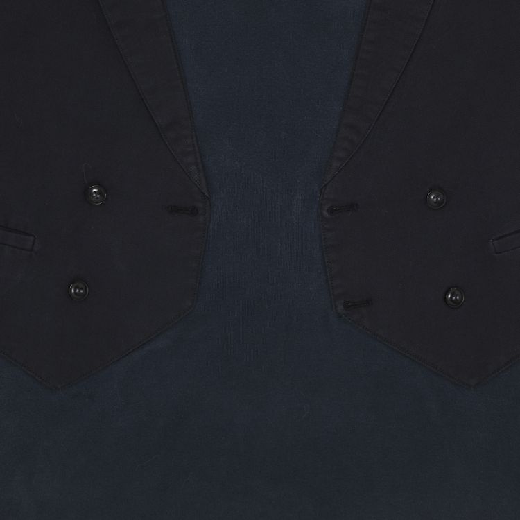 MM6 Maison Margiela Reconstructed Artisanal Vest T Shirt Navy