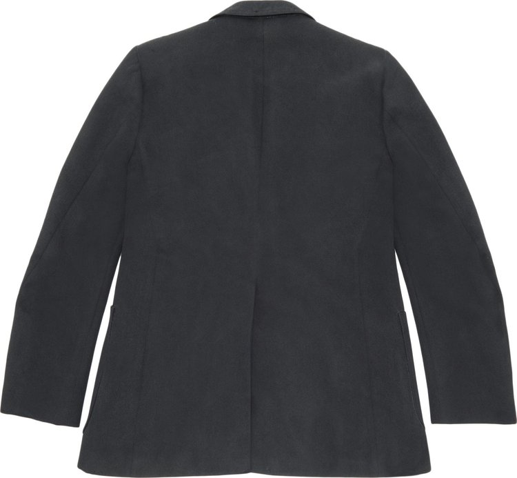 MM6 Maison Margiela Artisinal Painted Single Button Blazer Black