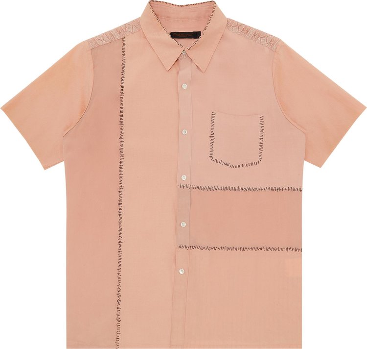 Undercover Undercoverism For Rebels Short Sleeve Shirt Light Pink