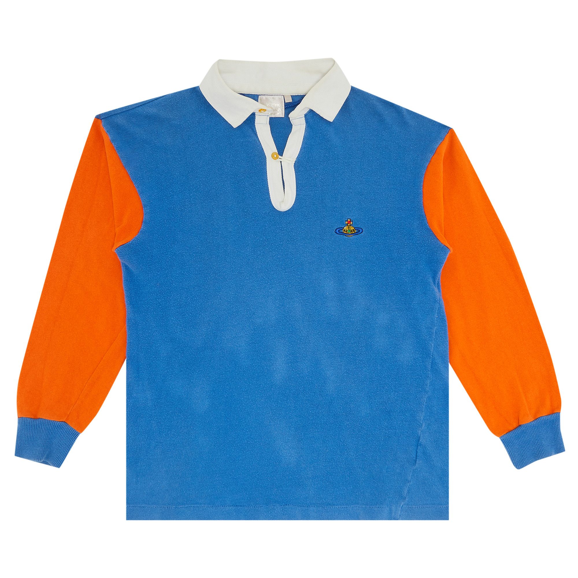 あ*♡様 Vivienne Westwood ラガーシャツ 青オレンジ Buy Vivienne Westwood Rugby Polo Shirt 'Blue/Orange' - 0374