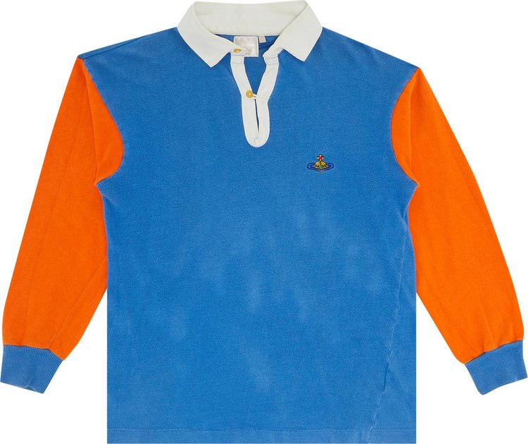 Vivienne Westwood Rugby Polo Shirt 'Blue/Orange'