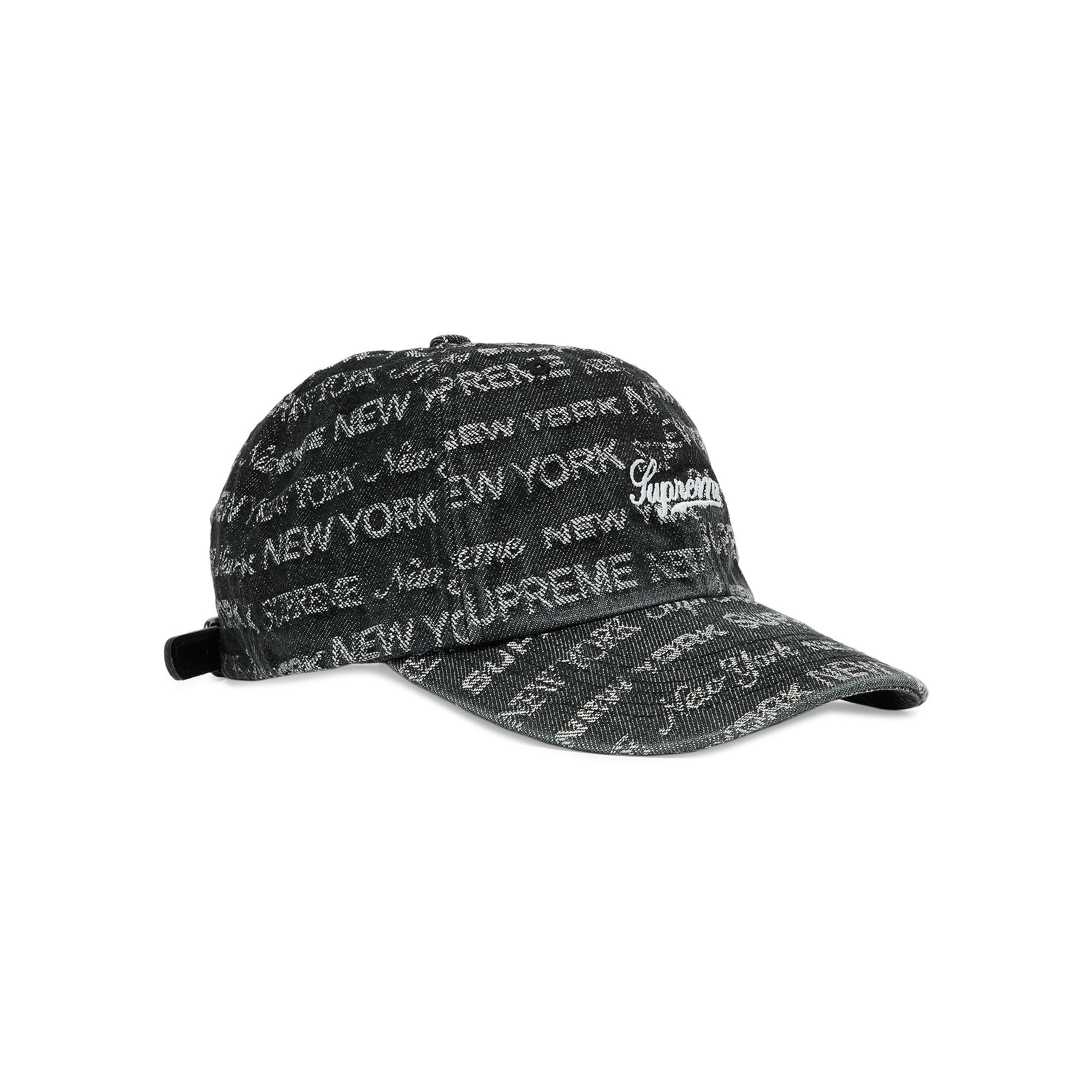 大割引 Buy Supreme Multi Type Jacquard Denim 6-Panel 'Black 帽子