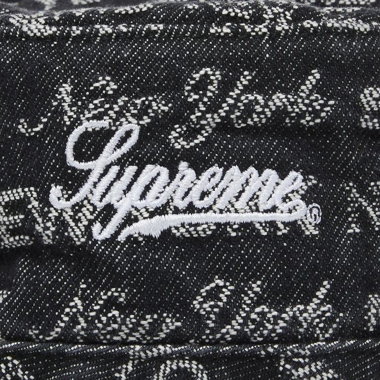 Supreme Multi Type Jacquard Denim Crusher Black