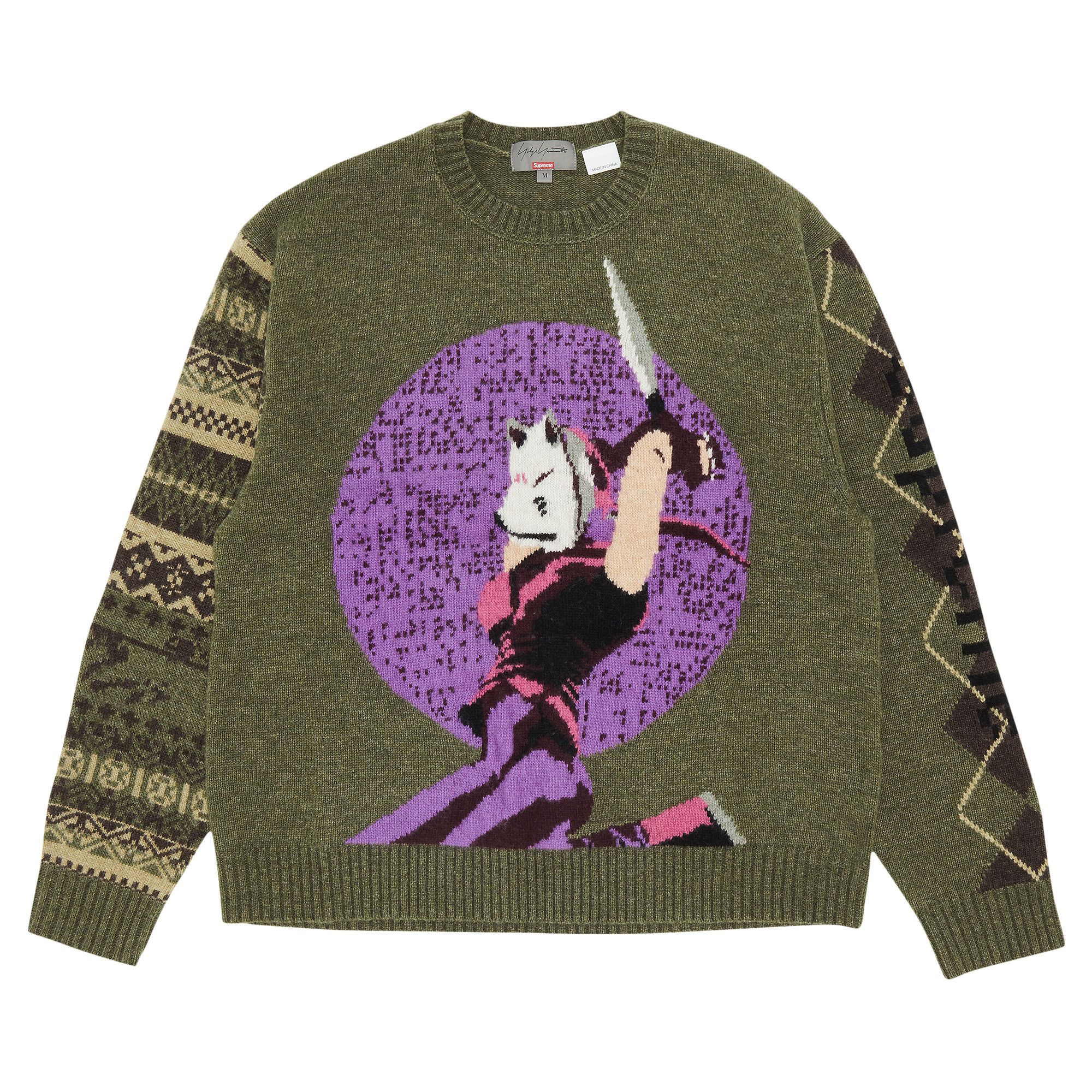 交換無料！ x Yamamoto Yohji x Supreme Buy TEKKEN 'Olive Sweater ニット/セーター