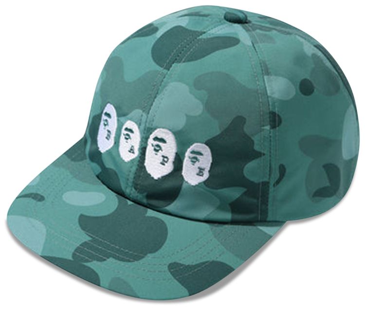 BAPE Color Camo Ape Head Panel Cap Green