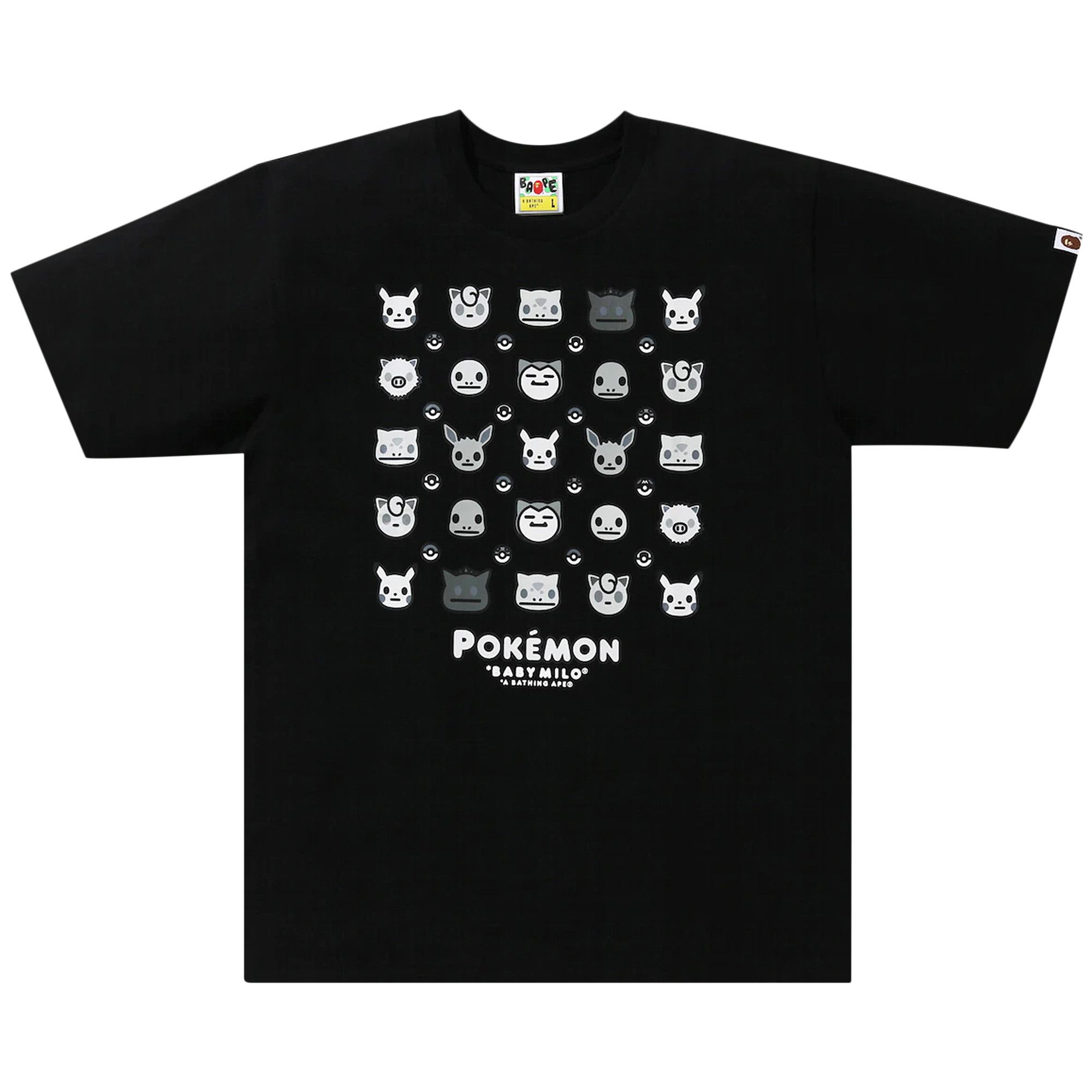 Buy BAPE Baby Milo x Pokemon Monotone Tee #4 'Black' - 2G73 110