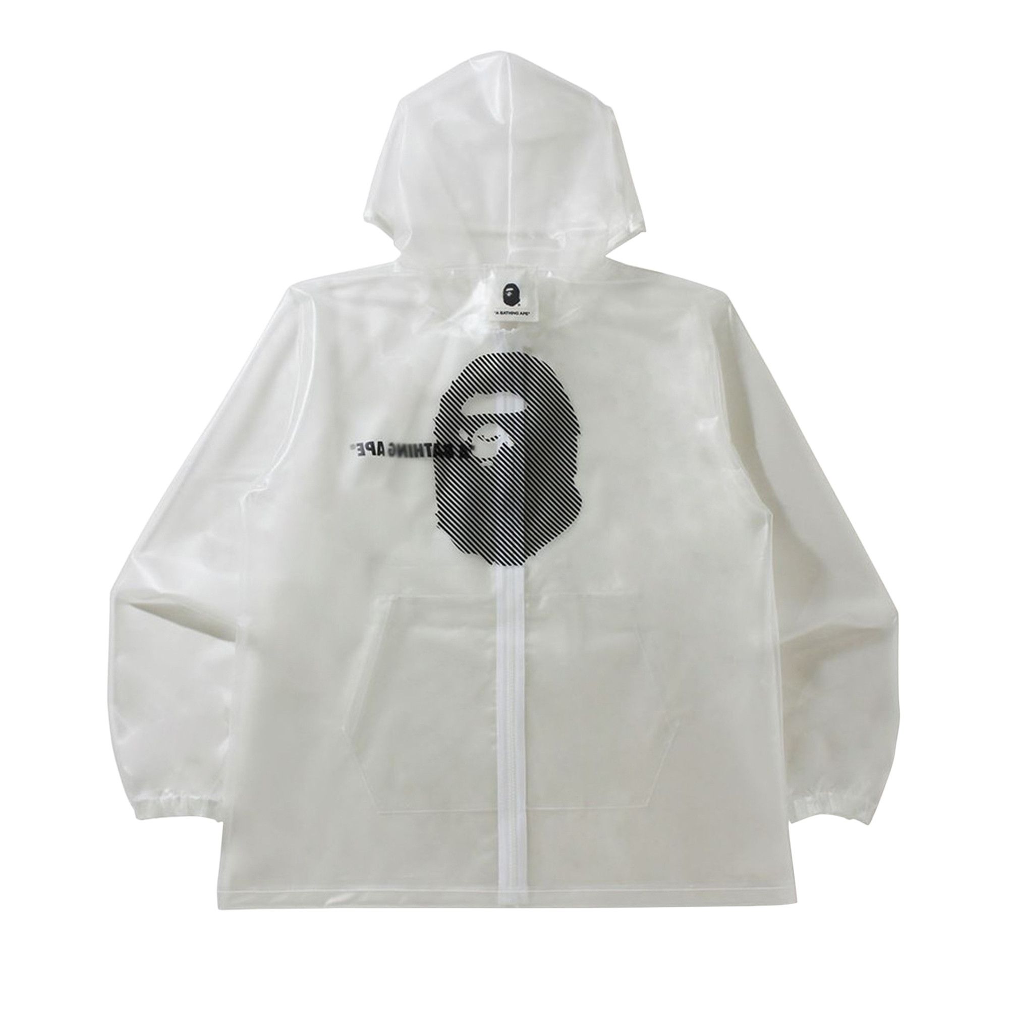 Size xl BAPE Transparent Hoodie Jacket Clear