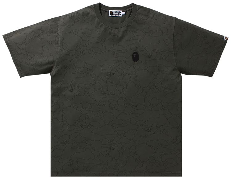 BAPE Line 1st Camo Washed Relaxed Fit Tee Black