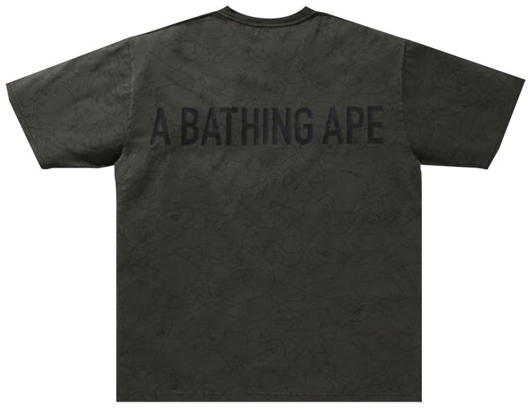 BAPE Line 1st Camo Washed Relaxed Fit Tee Black