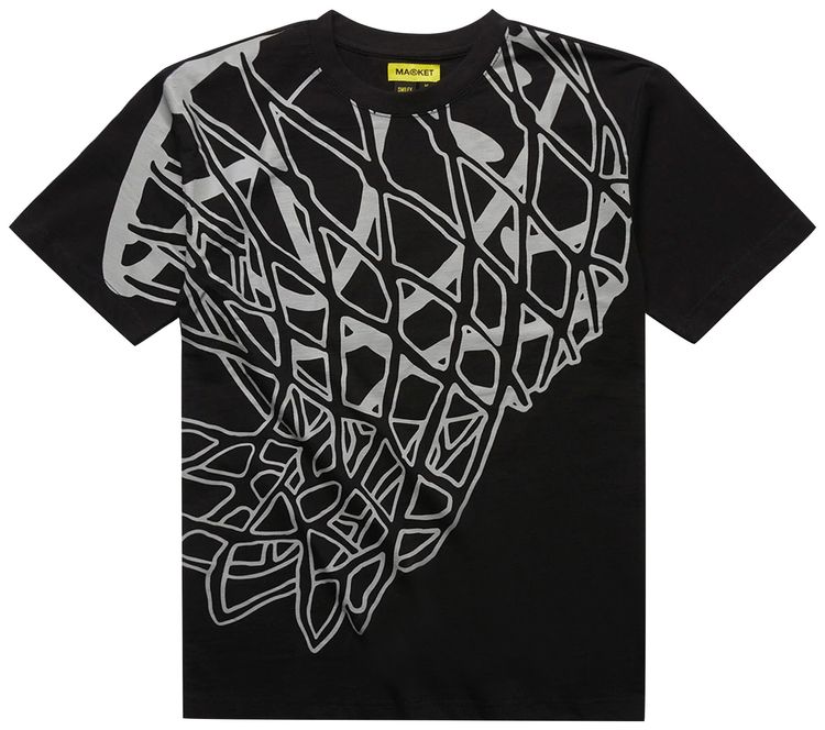 Market Smiley In The Net 3M T Shirt Black