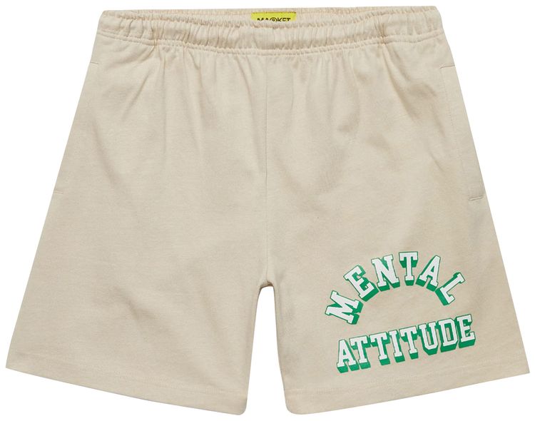 Market Mental Attitude Shorts Khaki