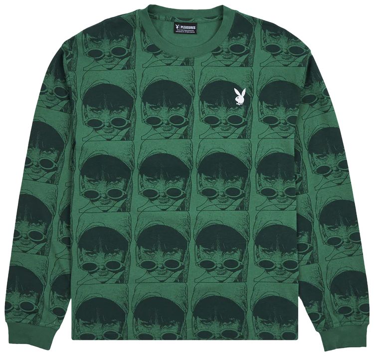 Pleasures x Playboy Playmate Heavyweight Long Sleeve Green