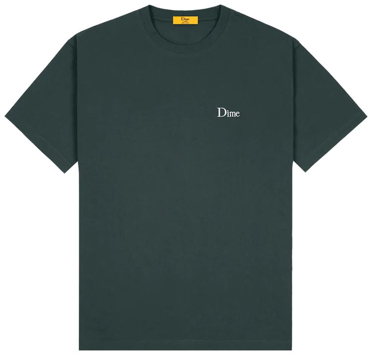 Dime Small Logo T Shirt Dark Teal