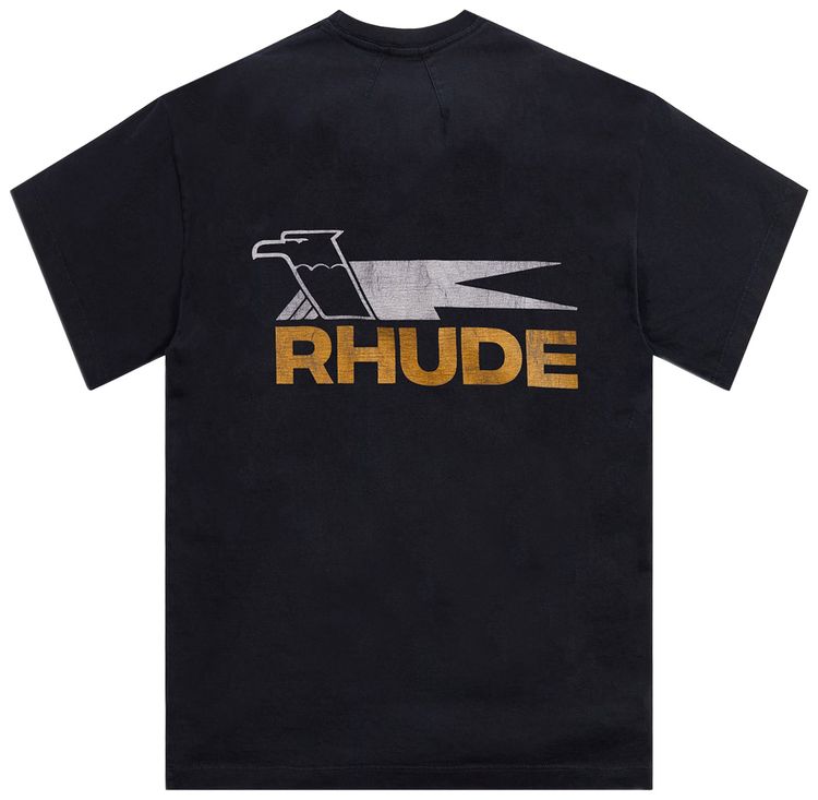 Rhude Eagle Logo Tee Vintage Black