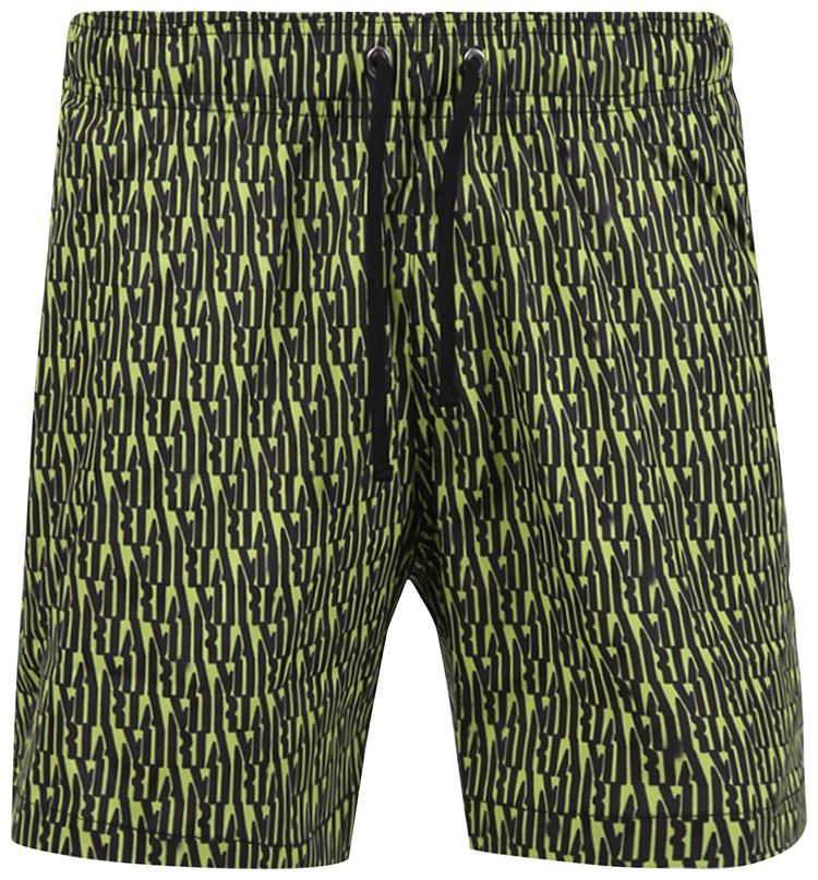 Amiri Allover Swim Trunk Lime