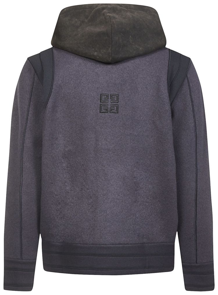 Givenchy Hooded Embroidered Varsity Jacket Navy