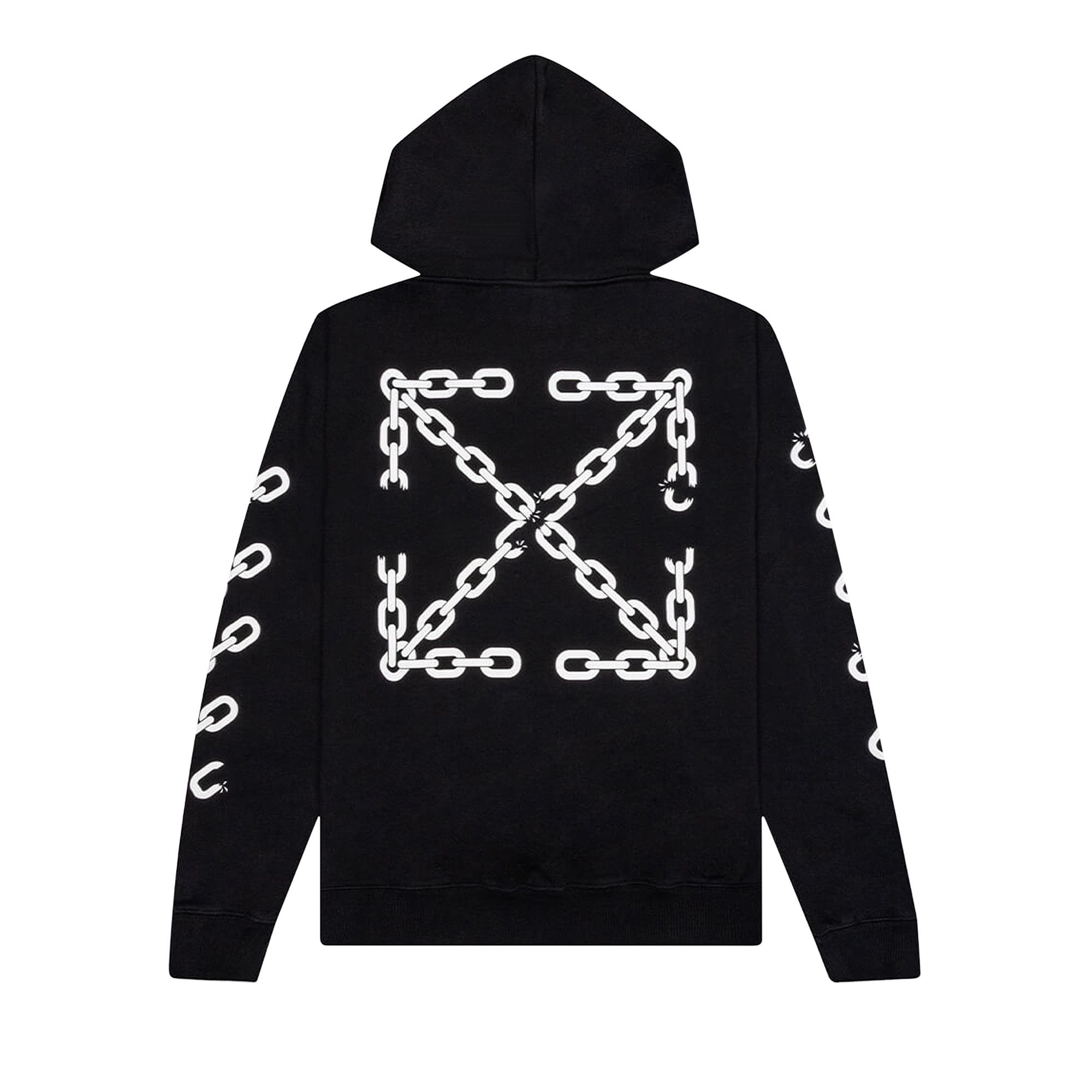 Buy Off-White Chain Arrow Slim Hoodie 'Black/White