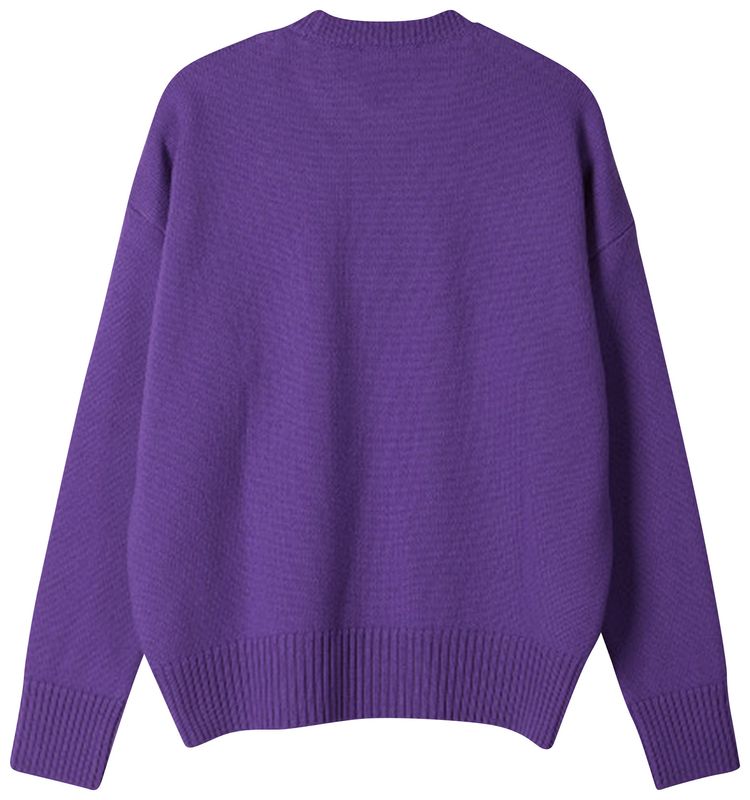 Ami ADC Crewneck Sweater PurpleBlack