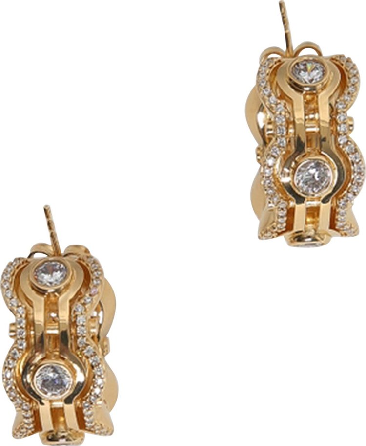 Bottega Veneta Bolt Earrings Gold