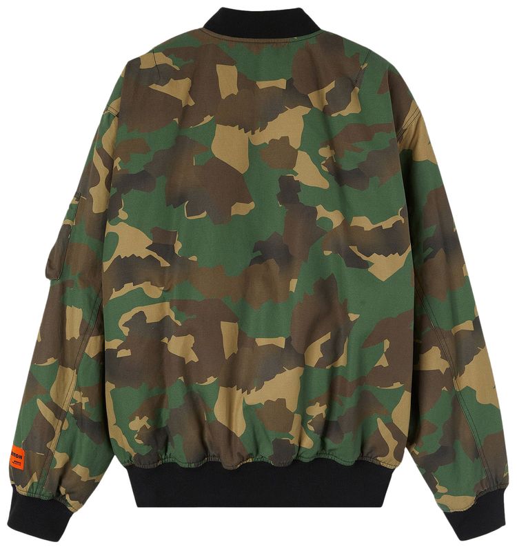 Heron Preston Canvas Bomber Camo Green