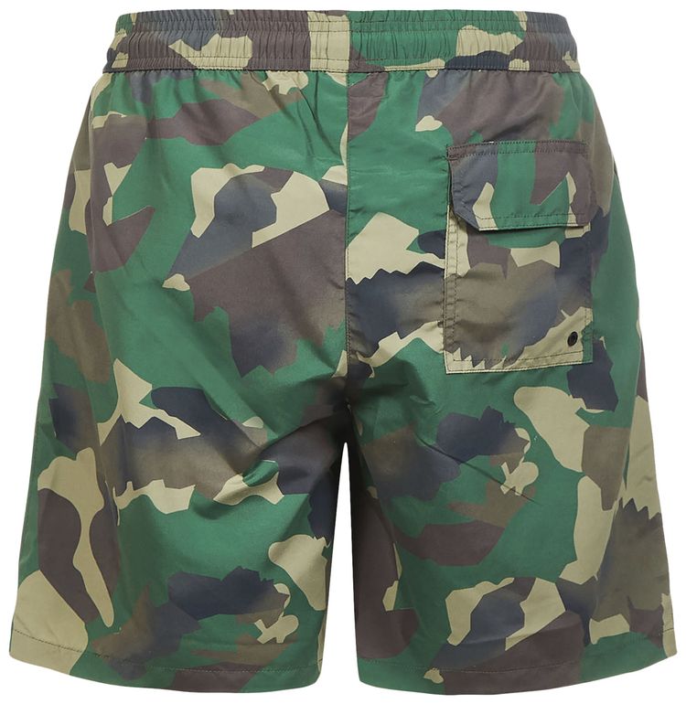Heron Preston Nylon Swimshorts Military Green