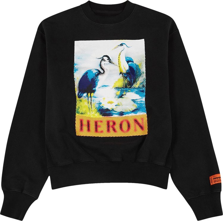 Buy Heron Preston Halftone Heron Crewneck 'Black/Navy Blue ...