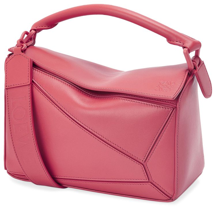 Loewe Puzzle Small Solid Bag Plumrose