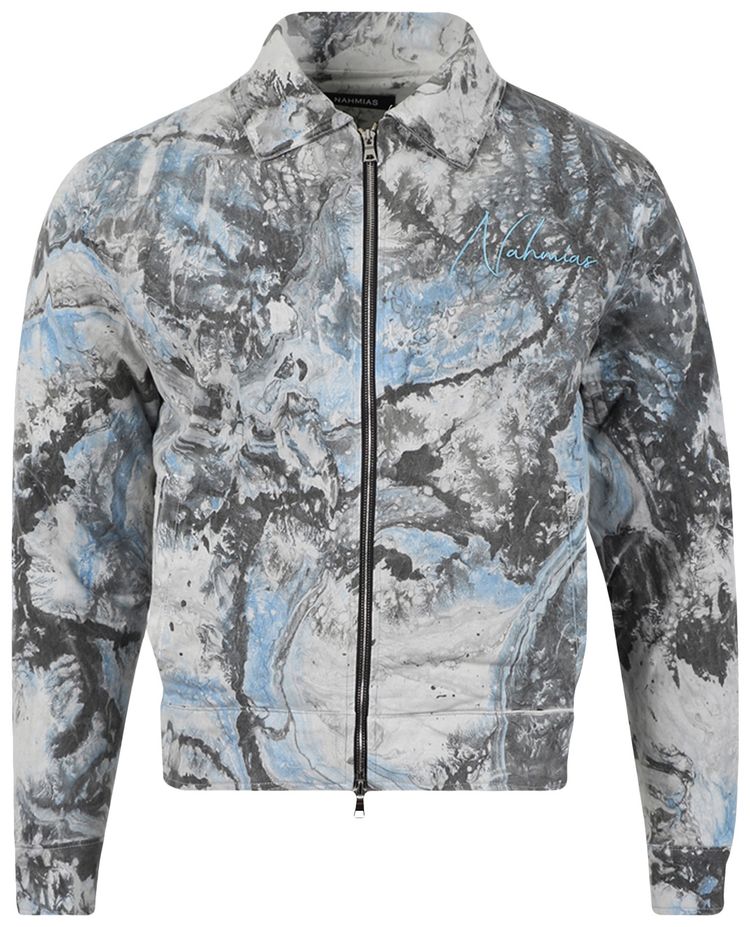 Nahmias Padded Zip Jacket 'White Marble'