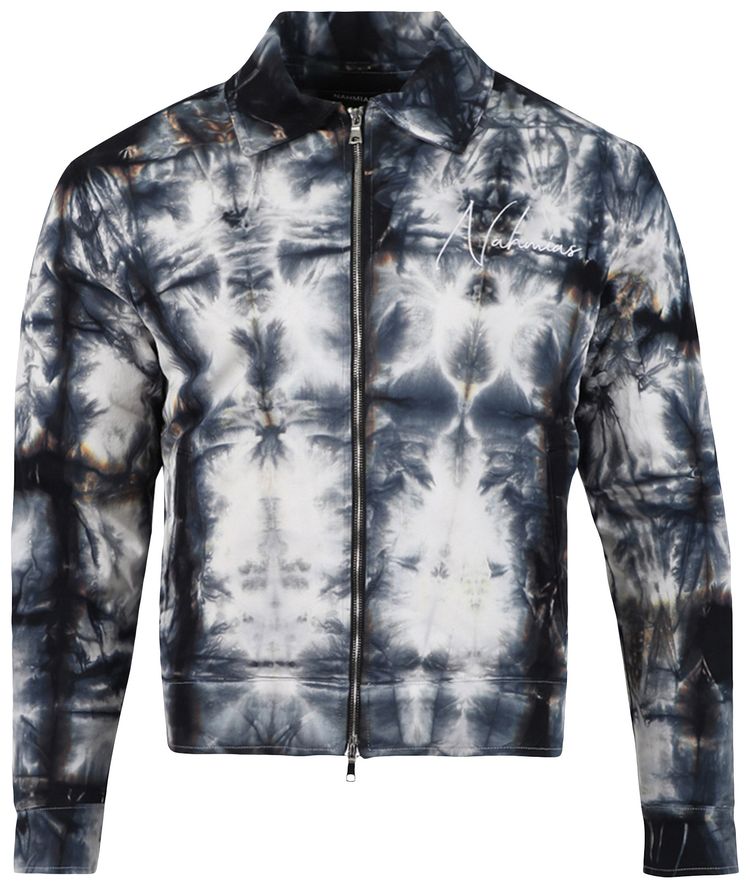 Nahmias Padded Zip Jacket Blue Tye Dye