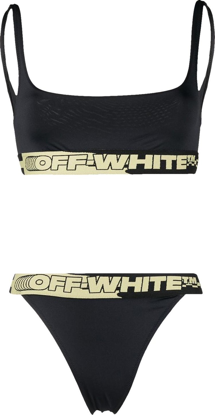 Off-White Logo Band Bikini 'Black'