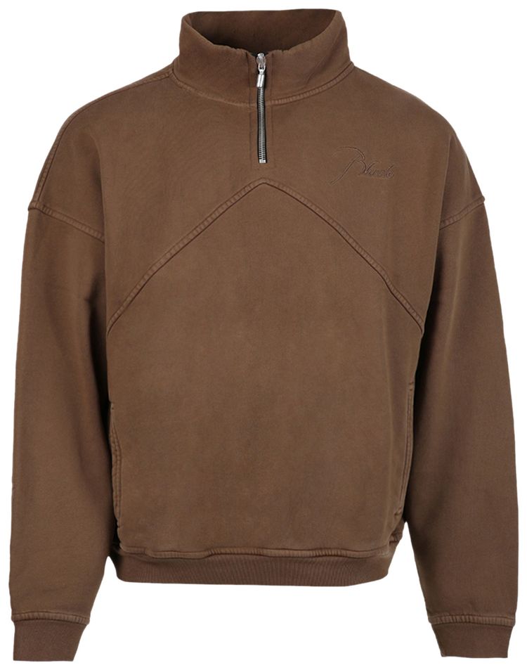 Rhude Quarter Zip Brown