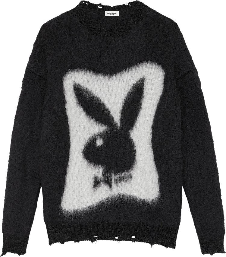 Saint Laurent Playboy Sweater 'Noir/Naturel'