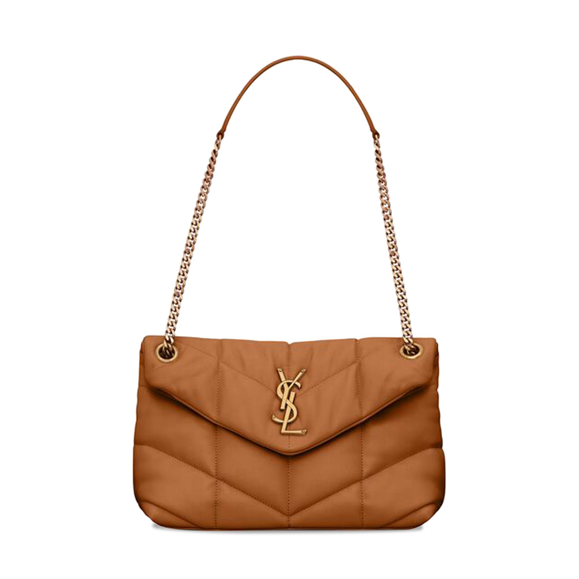 Buy Saint Laurent Puffer Small Chain Bag 'Dark Honey