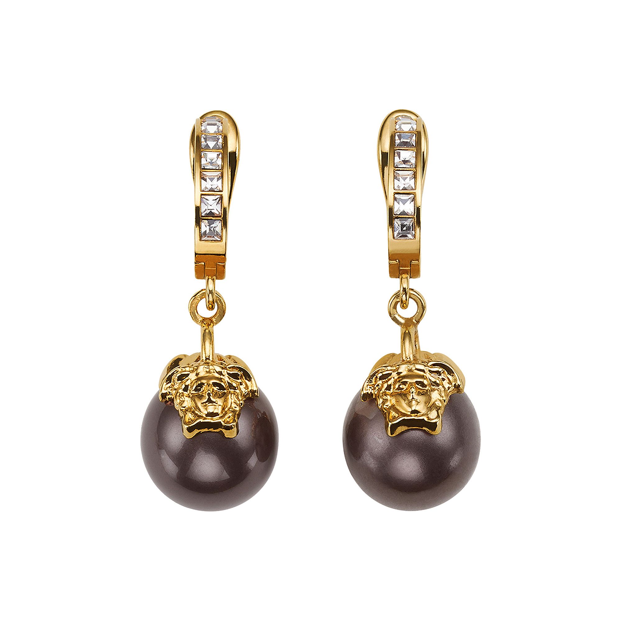 Versace cheap black earrings