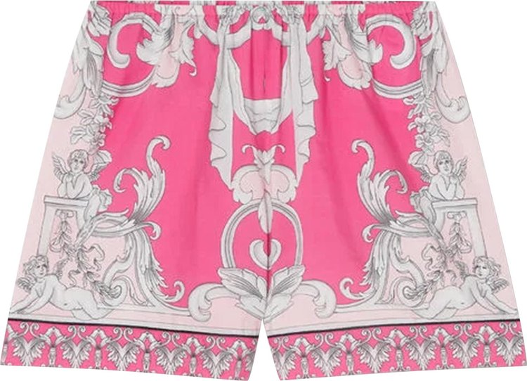 Versace Barocco Beach Shorts 'Fuxia/English Rose'