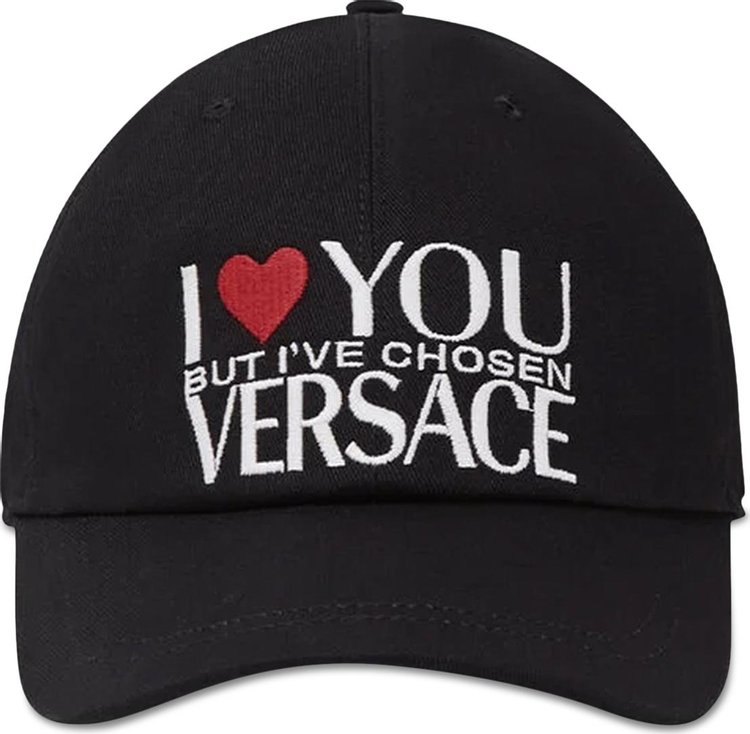 Versace I Love You But Baseball Cap 'Black/White'