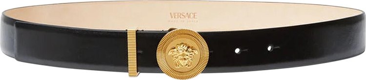 Versace Leather Belt 'Black/Versace Gold'
