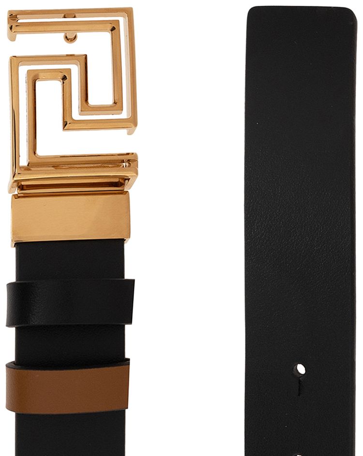 Versace Reversible Belt BlackBeige