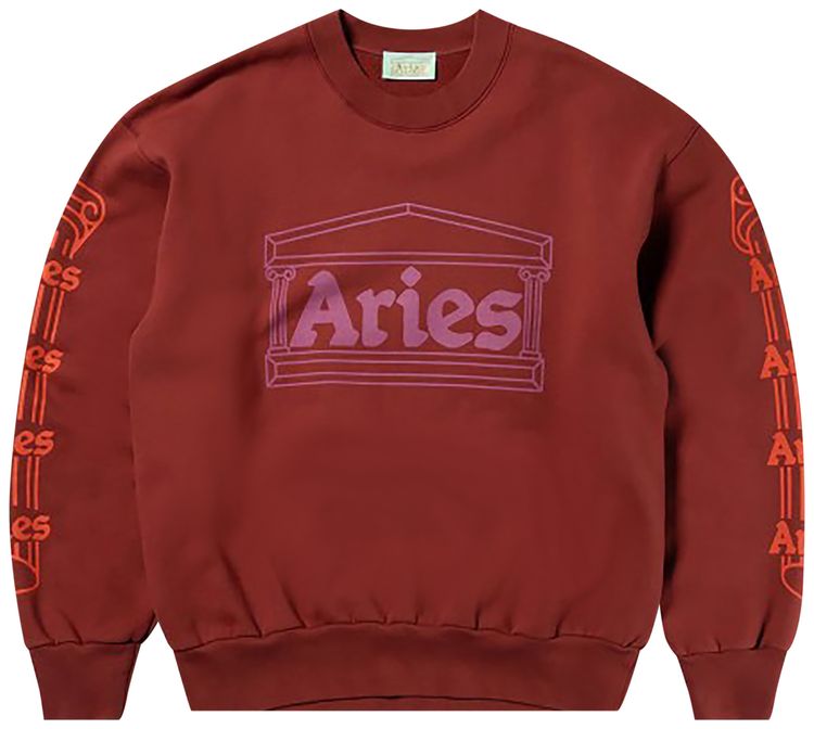 Aries Column Sweatshirt 'Rosewood'