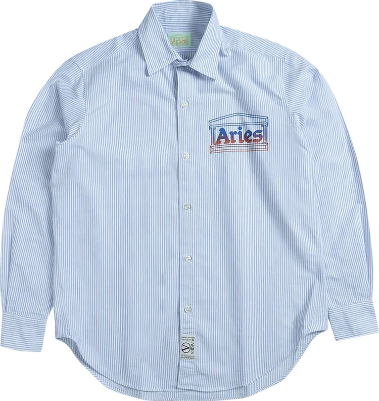 Aries Oxford Stripe Shirt 'Blue'