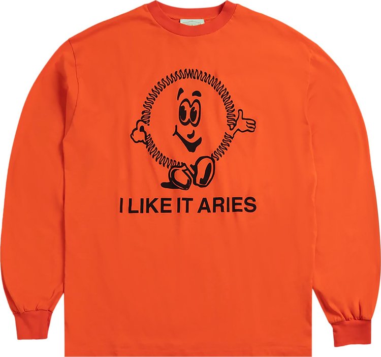 Aries I Like It Long-Sleeve T-Shirt 'Orange'