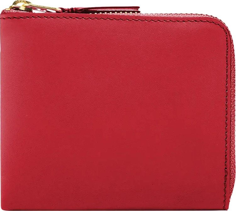 Comme des Garçons Wallet Classic Leather Line L-Zipper Wallet 'Red'