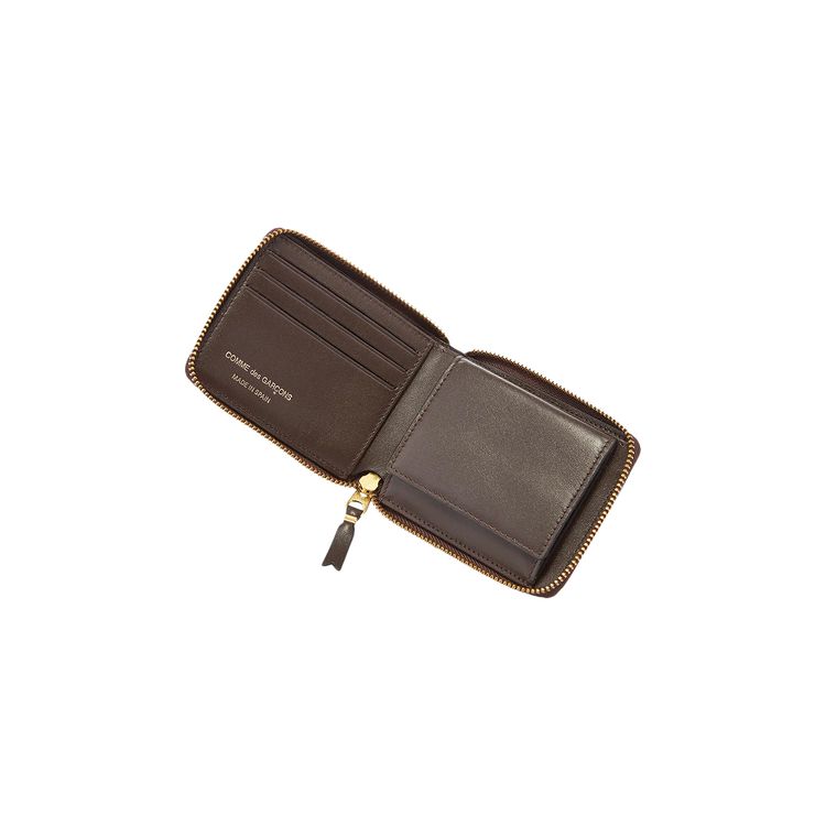 Comme des Garcons Wallet Classic Leather Line U Zipper Wallet Brown