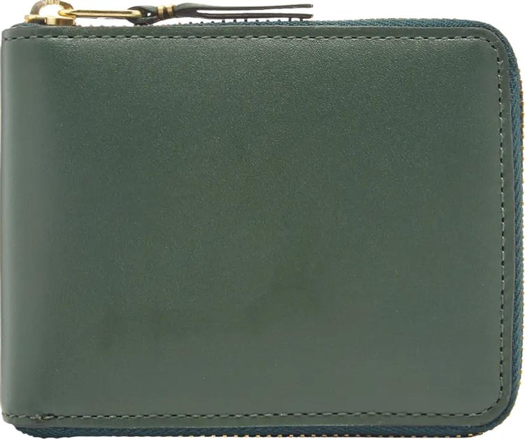 Comme des Garcons Wallet Classic Leather Line U Zipper Wallet Bottle Green