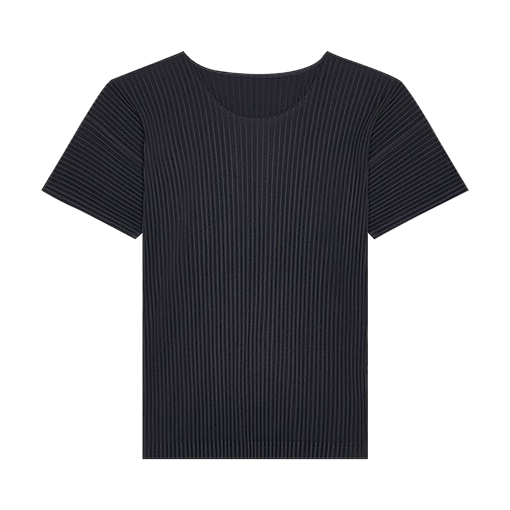 Buy Homme Plissé Issey Miyake Basic T-Shirt 'Black' - HP28JK020 15