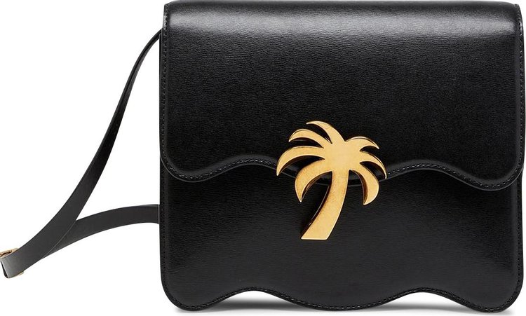 Palm Angels Palm Beach Shoulder Bag 'Black/Gold'