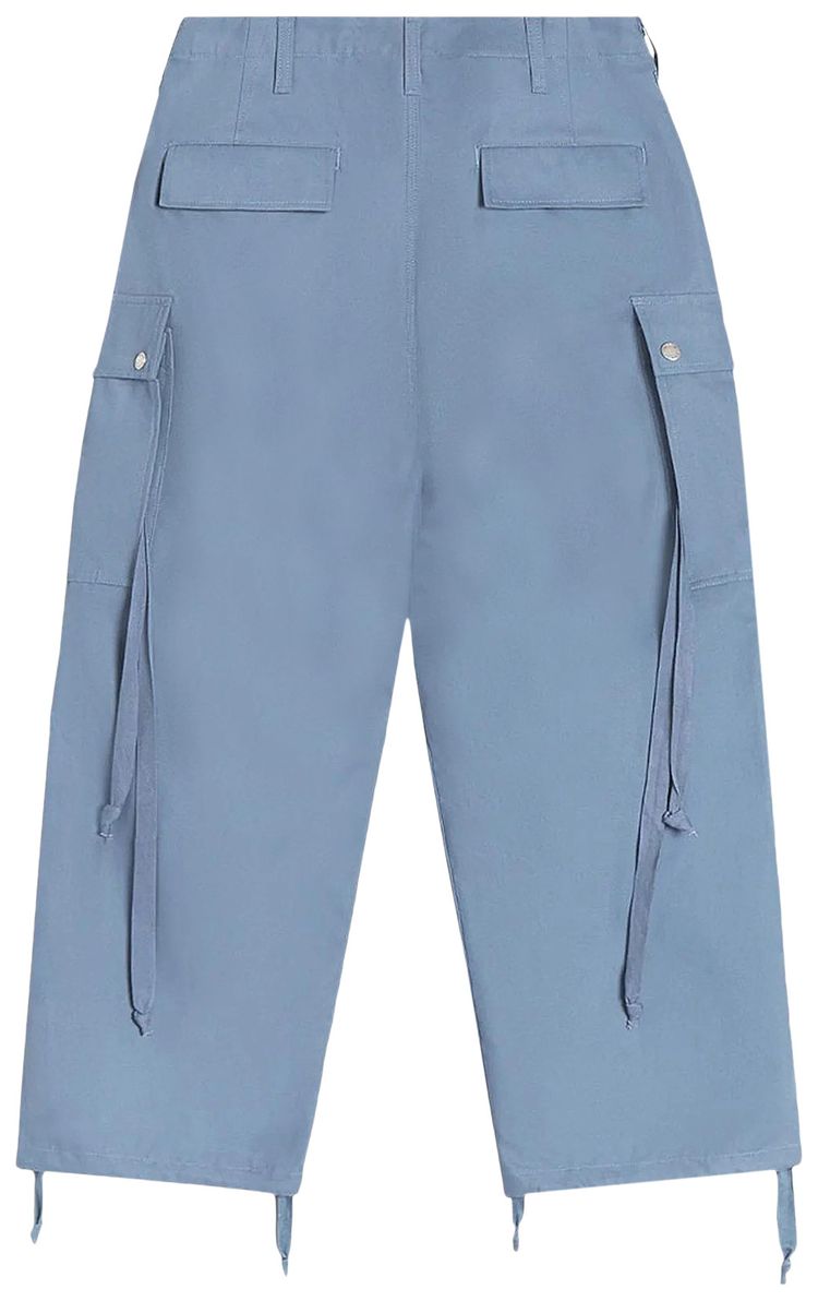 Reese Cooper Brushed Cotton Canvas Cargo Pants Navy Blue