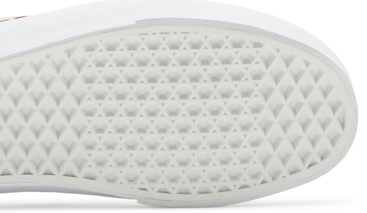 Vans Classic Slip On VLT LX Leather Woven   Red